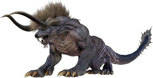 Behemoth With Long Horns Transparent Png Stickpng Final Fantasy Xv Deadeye Horns Transparent