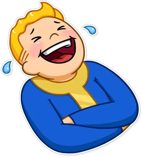 Laugh Png U0026 Free Laughpng Transparent Images 30609 Pngio Fallout Vault Boy Laughing Laugh Cry Emoji Png