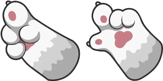 White Cat Paw Cursor Dirty Png Cat Paws Png