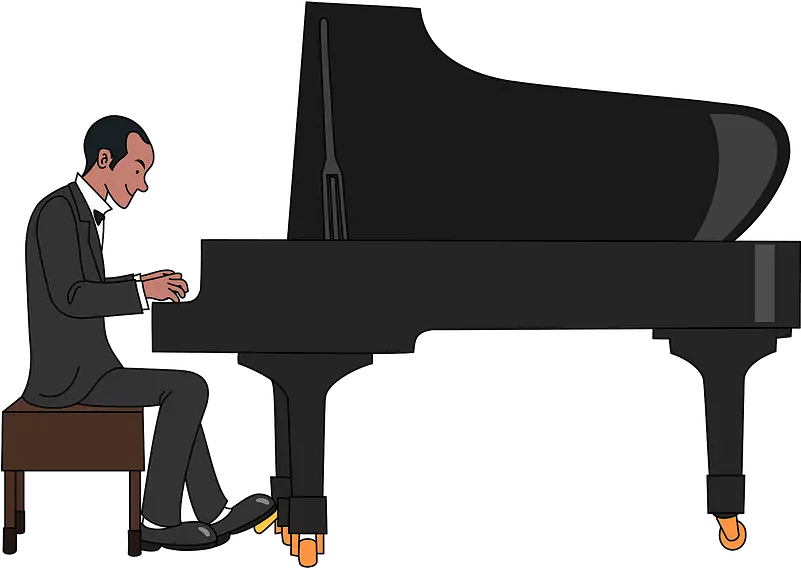 Pianist Playing Piano Clipart Pianist Clipart Png Piano Clipart Transparent