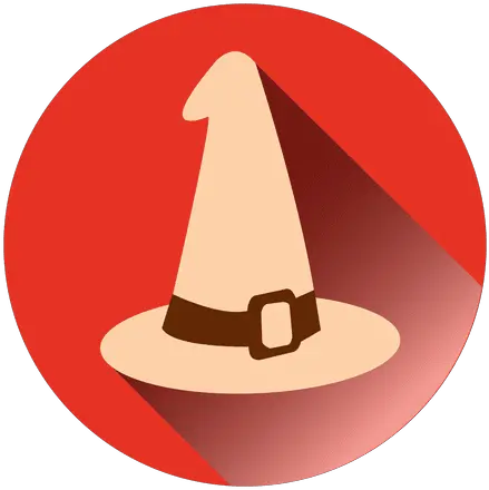 Witch Hat Round Icon 1 Transparent Png U0026 Svg Vector Witch Hat Witch Png Icon