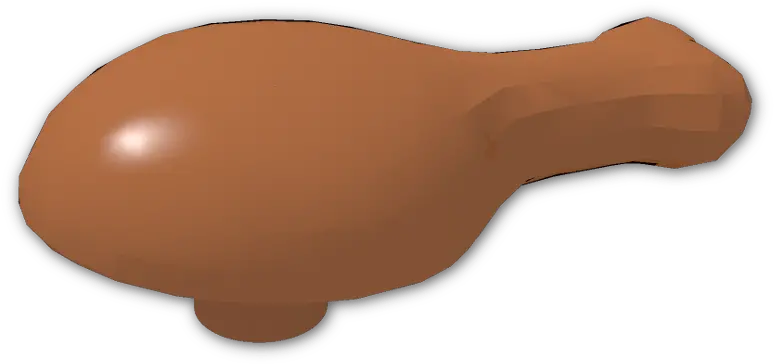 Minifig Food Turkey Leg 33057 Dark Orange Tan Png Turkey Leg Png