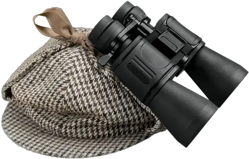 Download Hd Detective Hat Binoculars Binoculars Png Detective Hat Png