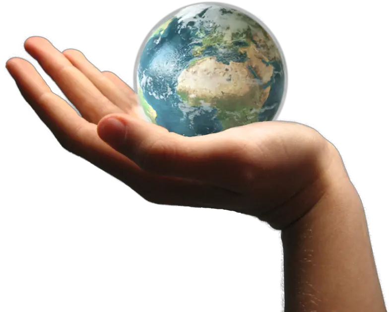 Earth In Hand Transparent Image Png Arts World In Hand Png Planet Earth Png