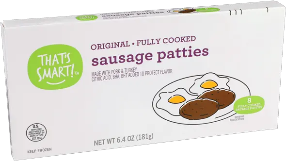 Original Fully Cooked Sausage Patties Food Png Hy Vee Logos