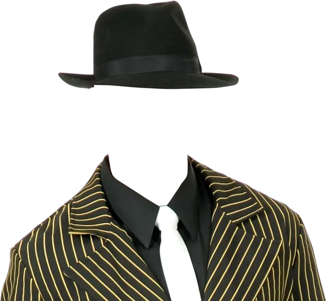 Headless Gangster With Fedora Hat Hq Gangster In Fedora Png Gangster Hat Png