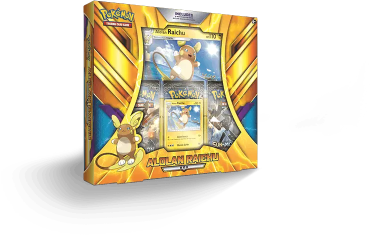 Alolan Raichu Figure Collection Pokemon Tcg Alolan Raichu Box Png Raichu Png