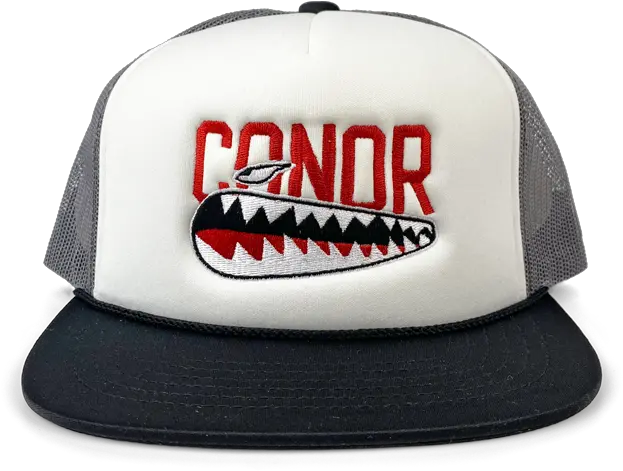 Conor Daly Shark Teeth Foam Trucker For Baseball Png Shark Teeth Png