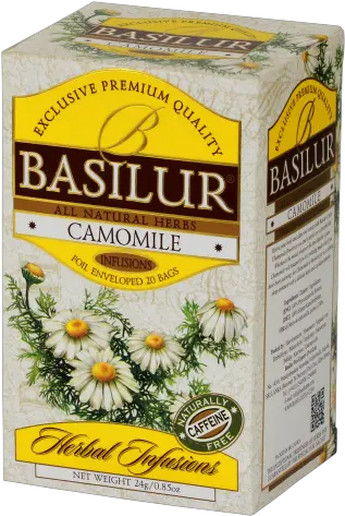 Download Hd Basilur Camomile 20 Tea Bags Caffeine Free Chamomile Png Chamomile Png
