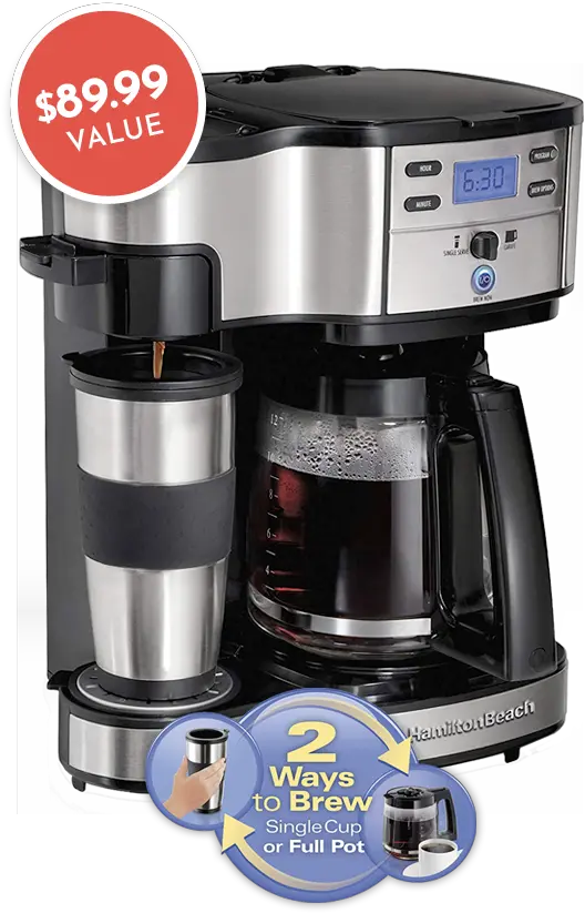 Amora Coffee Free Coffeemaker Amoramarketing Hamilton Beach 2 Way Brewer Coffee Maker Single Serve And 12 Cup Pot Stainless Steel 49980a Carafe Png Coffee Pot Png png
