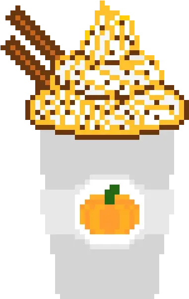 Pumpkin Spice Latte Transparent Background Pumpkin Spice Latte Pixel Art Png Pumpkin Spice Latte Png