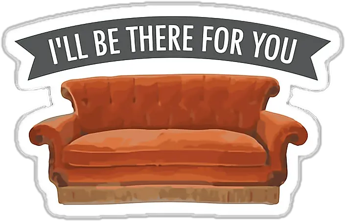 Transparent Friends Couch Clipart Friends Tv Show Png Couch Transparent Background