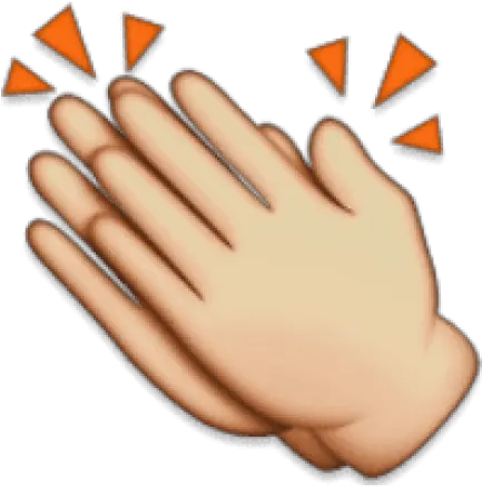 Download Hd Free Png Ios Emoji Clapping Hands Sign Emoji Clap Hands Png Ios Emoji Png