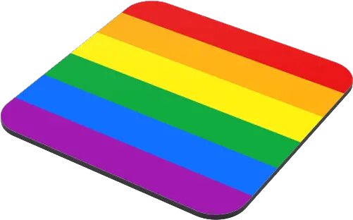 Rainbow Flag Lgbtq Pride Flag Coaster Just Stickers Illustration Png Rainbow Flag Png