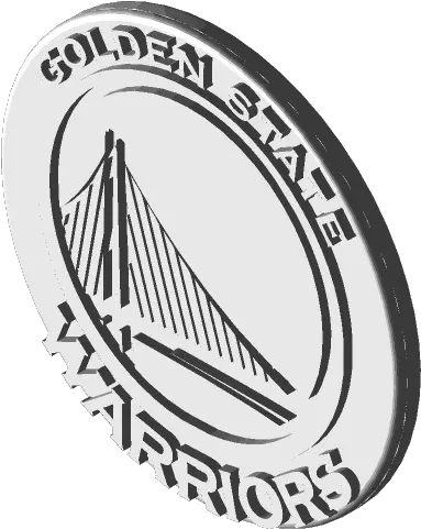 Golden State Warriors Logo 3d Cad Model Library Grabcad Vertical Png Golden State Warriors Png