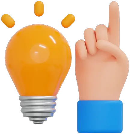 Give Idea 3d Illustrations Designs Images Vectors Hd Graphics Incandescent Light Bulb Png Idea Icon