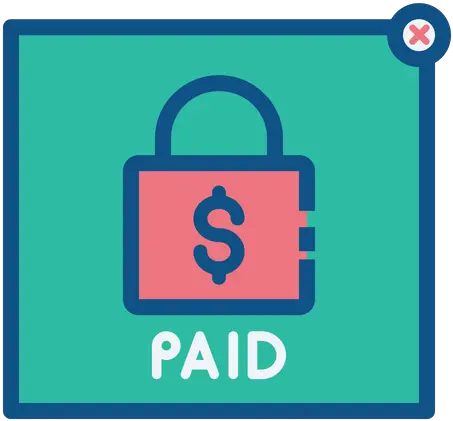 Paid Icon Of Colored Outline Style Available In Svg Png Ads To Money Icon Paid Png
