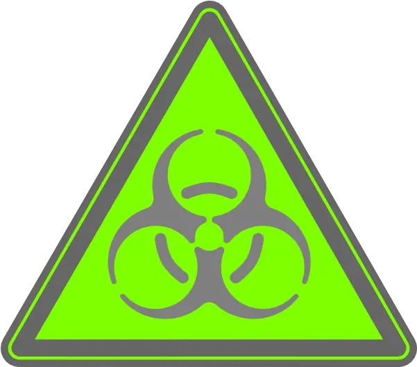 Biohazard Neongreen Clip Art Vector Clip Art Biohazard Png Neon Triangle Png
