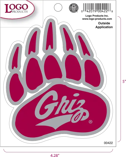 Download University Of Montana Grizzly Paw Png Image With No University Of Montana Colors Paw Png
