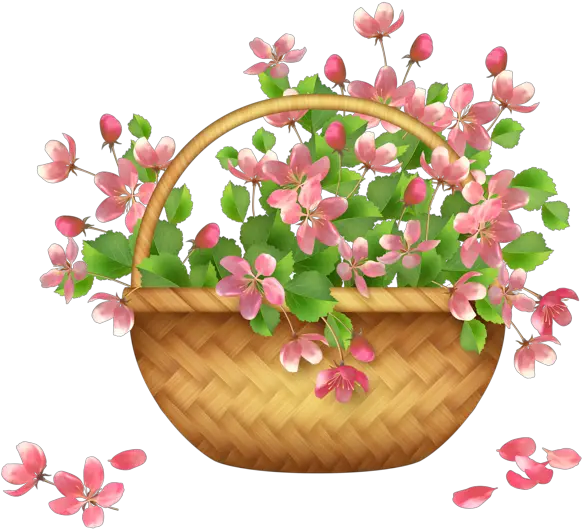 Library Of Flower Baskets Transparent Png Files Flower Basket Clipart Png Basket Png