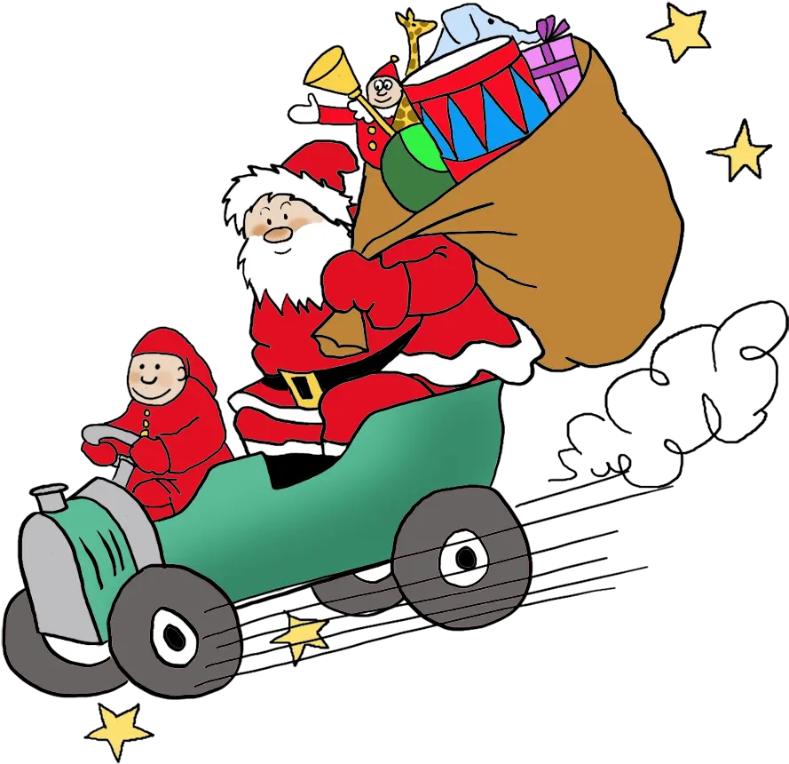 Funny And Free Santa Claus Clipart Santa Claus Bring Gift Png Santa Clause Png