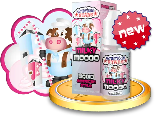 Download Hd Moooo Flavour Fun American Stars Milky Moo Png American Stars Png