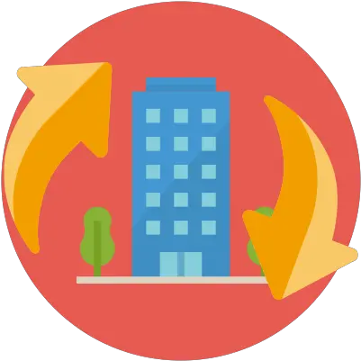 Active Real Estate Vs Passive Investing A Vertical Png Real Estate Circle Icon
