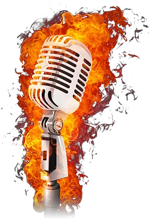Download Fcsn Presents Comedy Night Mic On Fire Png Microphone Clipart Png