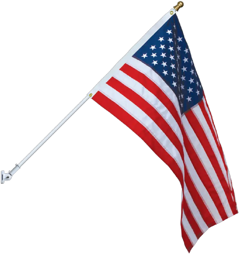 American Flag U0026 Spinning Pole Set Silver Pole Silver Ball American Flag And Pole Png American Flag Png png