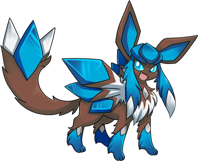 Pokemon 10456 Shiny Megaglaceongemstone Megas Picture Fictional Character Png Glaceon Transparent