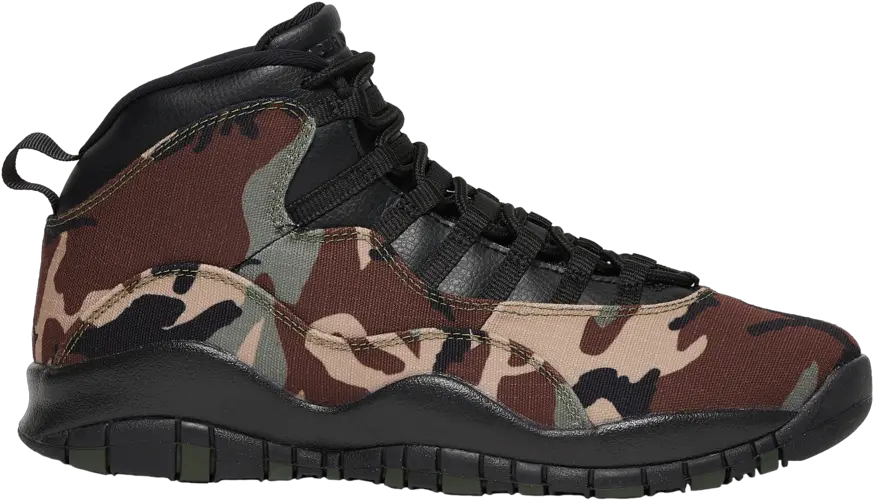 The Air Jordan 10 Desert Camo Debuts Jordan 10 Woodland Camo Png Camo Png