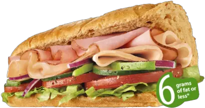 Menu Subway Turkey And Ham Subway Png Sub Sandwich Png