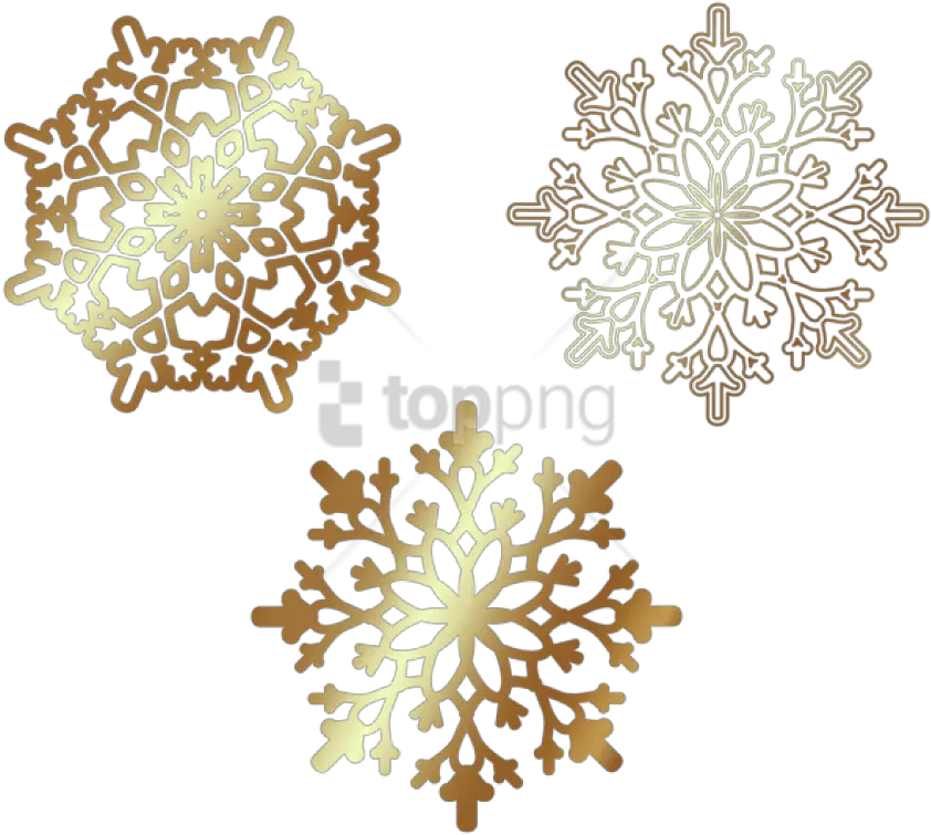 Download Hd Free Png Golden Snowflakes Clip Art Snowflakes Png Transparent