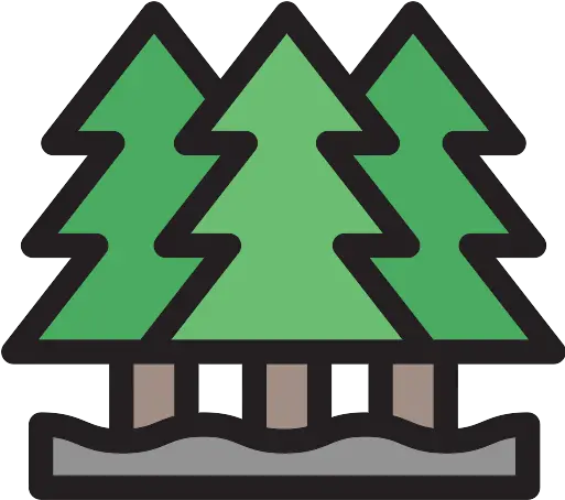 Pines Forest Png Icon Png Repo Free Png Icons Tree Outline Transparent Png Forest Png