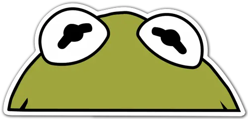 Car U0026 Motorbike Stickers Kermit The Frog Face Mask Full Jim Henson Company Png Kermit Png