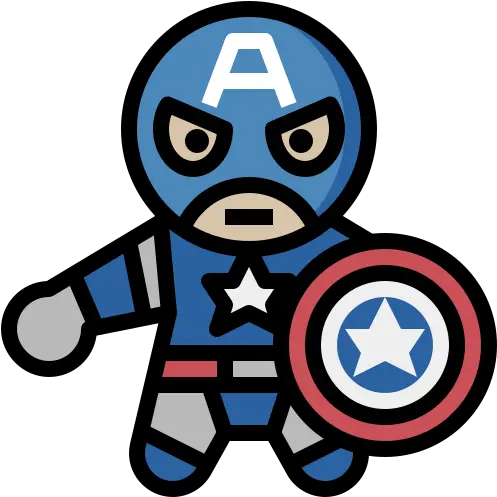 Superhero Free People Icons Avatar Captain America Icon Png Captain America Shield Icon