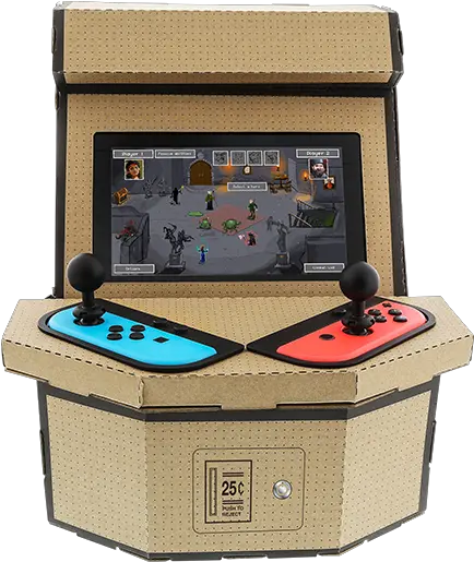 Nykou0027s New Nintendo Cardboard Kit Lets You Build A Retro Make A Nintendo Switch Arcade Cabinet Png Netflix Dock Icon