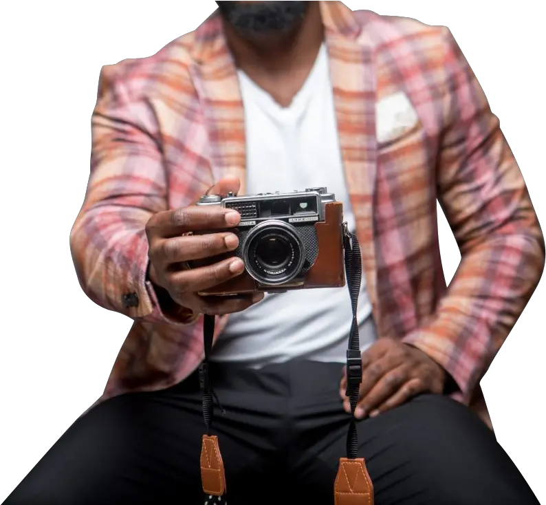 Man Seated With Camera Transparent Photography Png Camera Transparent Background