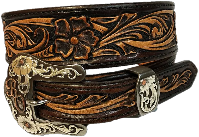 Custom Floral Belt Belt Png Belt Buckle Png