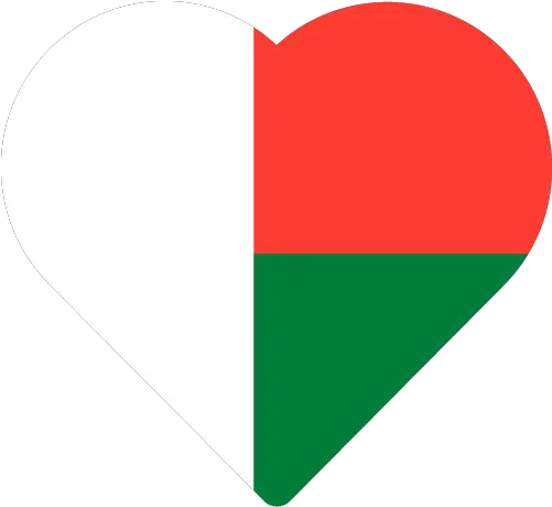 Vector Country Flag Of Madagascar Heart Vector World Flags Vertical Png Mg Icon