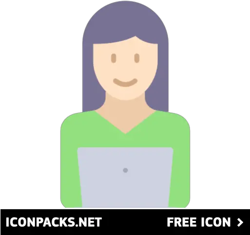 Free Laptop And Woman Icon Symbol Png Svg Download Metaverse Icon Lady Icon
