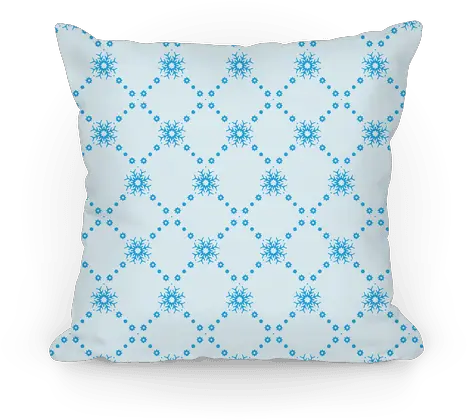 Download Light Blue Snowflake Pattern Cushion Png Snowflake Pattern Png