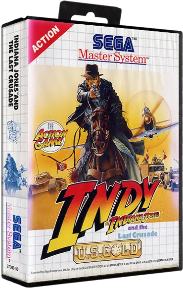 Download Indiana Jones And The Last Crusade Indiana Jones Indiana Jones Sega Master System Cover Png Sega Master System Logo