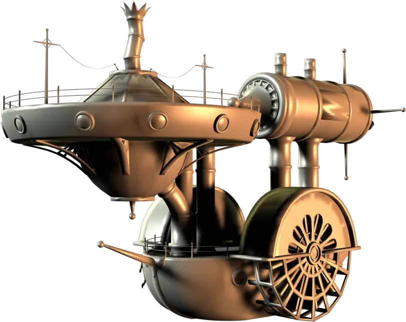 Download I See A Steampunk Starship Steam Punk Boat Png Transparent Starship Png