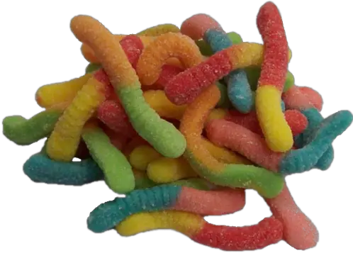 Nostalgic Candy Sour Gummy Worms Gummi Candy Png Gummy Bears Png