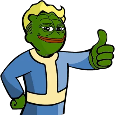 Fallout Png And Vectors For Free Download Dlpngcom Pepe Sad Vault Boy Fallout Png