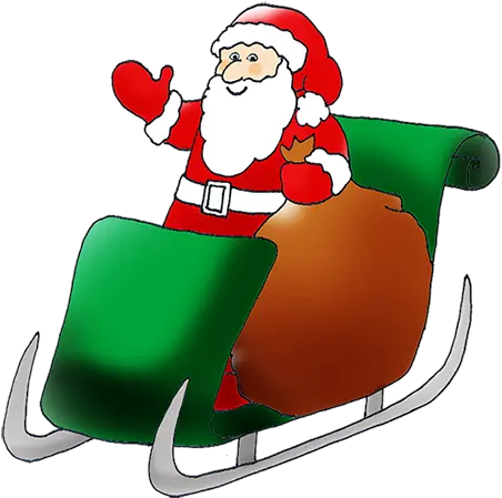 Santa Sleigh Png Santa Claus Clip Art Santa Sleigh Transparent Background