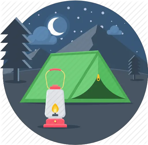 U0027camping And Adventure Part 1u0027 By Popcornarts Night Camping Free Vector Png Camping Png