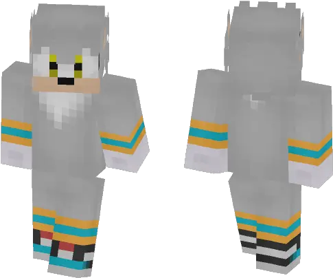 Silver The Hedgehog Minecraft Skin Wither Boss Skin Minecraft Png Silver The Hedgehog Png