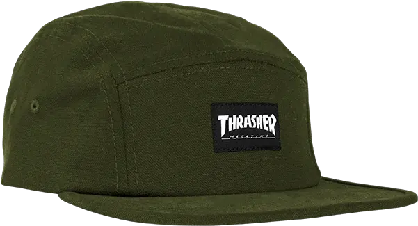 Thrasher Mag Logo 5panel Hat Adj Army Thrasher Png Thrasher Logo Transparent